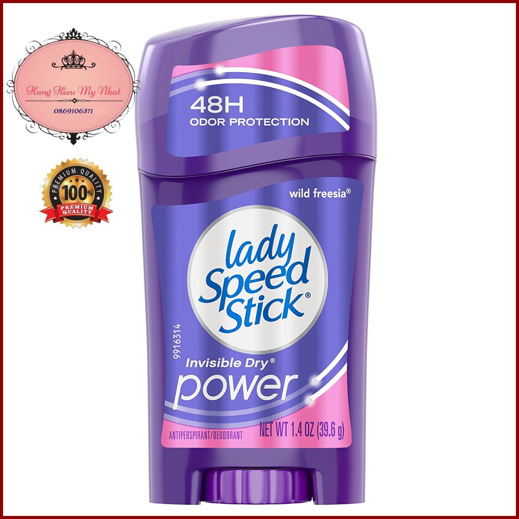 Lăn khử mùi dạng sáp dành cho nữ Lady Speed Stick