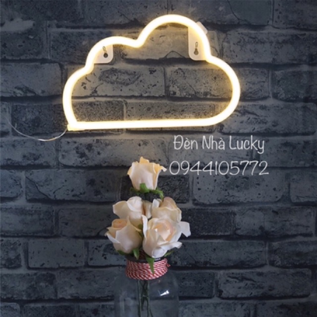 🌥 ĐÈN NEON HÌNH ĐÁM MÂY CUTE ✨