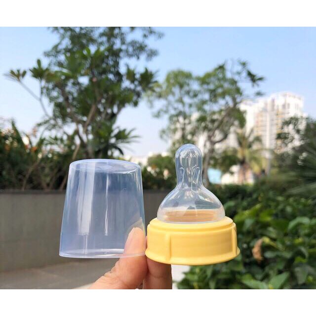 Bộ núm ty cổ bình nắp đậy Medela