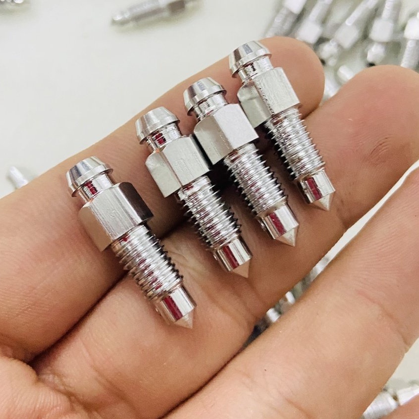 ỐC SALAYA INOX 304 - ỐC XẢ GIÓ HEO DẦU ZIN theo xe HONDA (8li) &amp; YAMAHA (7li)