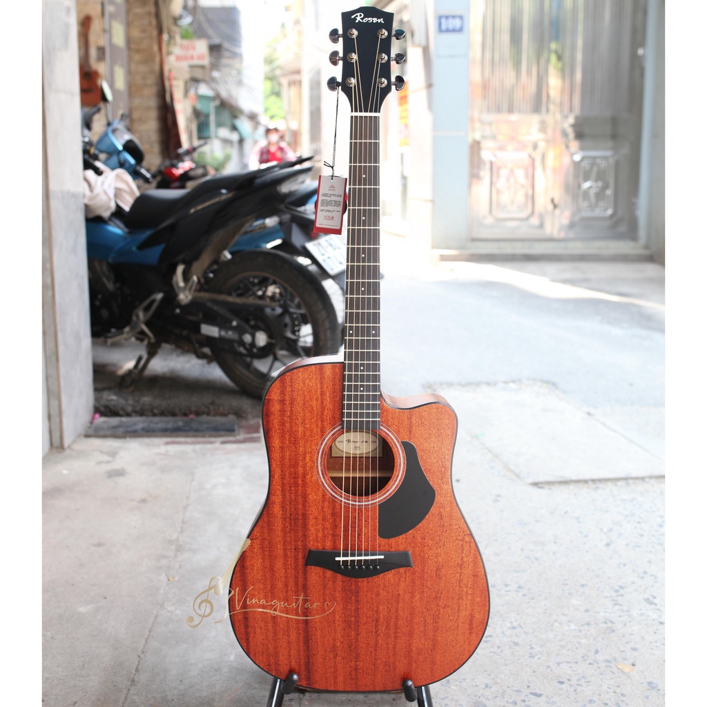 [Tặng bao da] Đàn Guitar Acoustic Rosen G15 2022 Chính Hãng  guitar rosen nâng cấp của rosen g11 g13