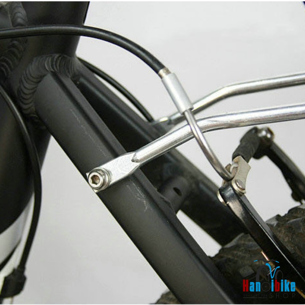 Gác baga nhôm xe đạp 3 chân phanh đĩa