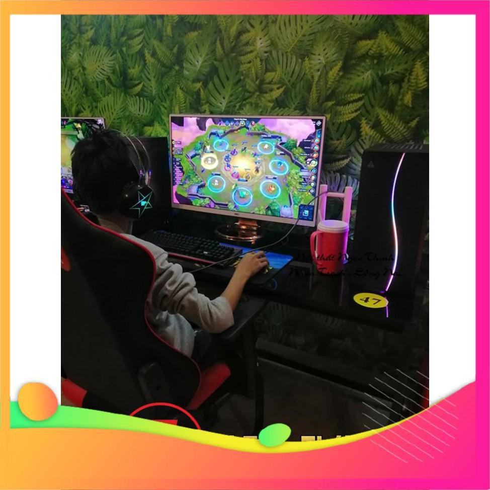 Bàn chữ Z làm việc, chơi game cực chất mặt kính cường lực, sang trọng