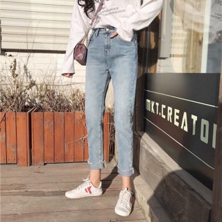 (ĐỦ SIZE S-XL) Quần baggy jean tua lai màu wash cực tây