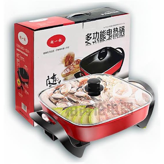 Nồi lẩu điện 6L - chảo điện đa năng cao cấp Hongshuanxi Happystore900