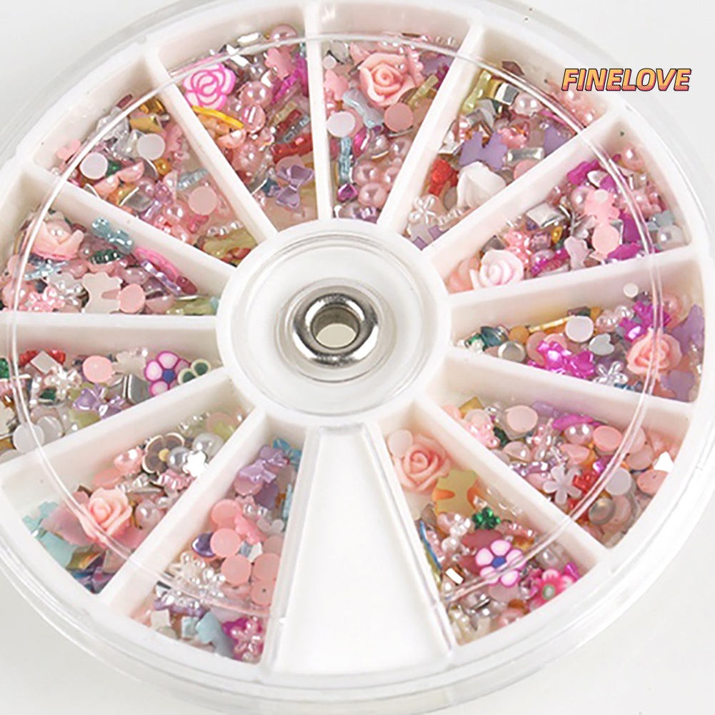 Hộp 1200 Chi Tiết Trang Trí Móng Tay Nghệ Thuật Cao Cấp