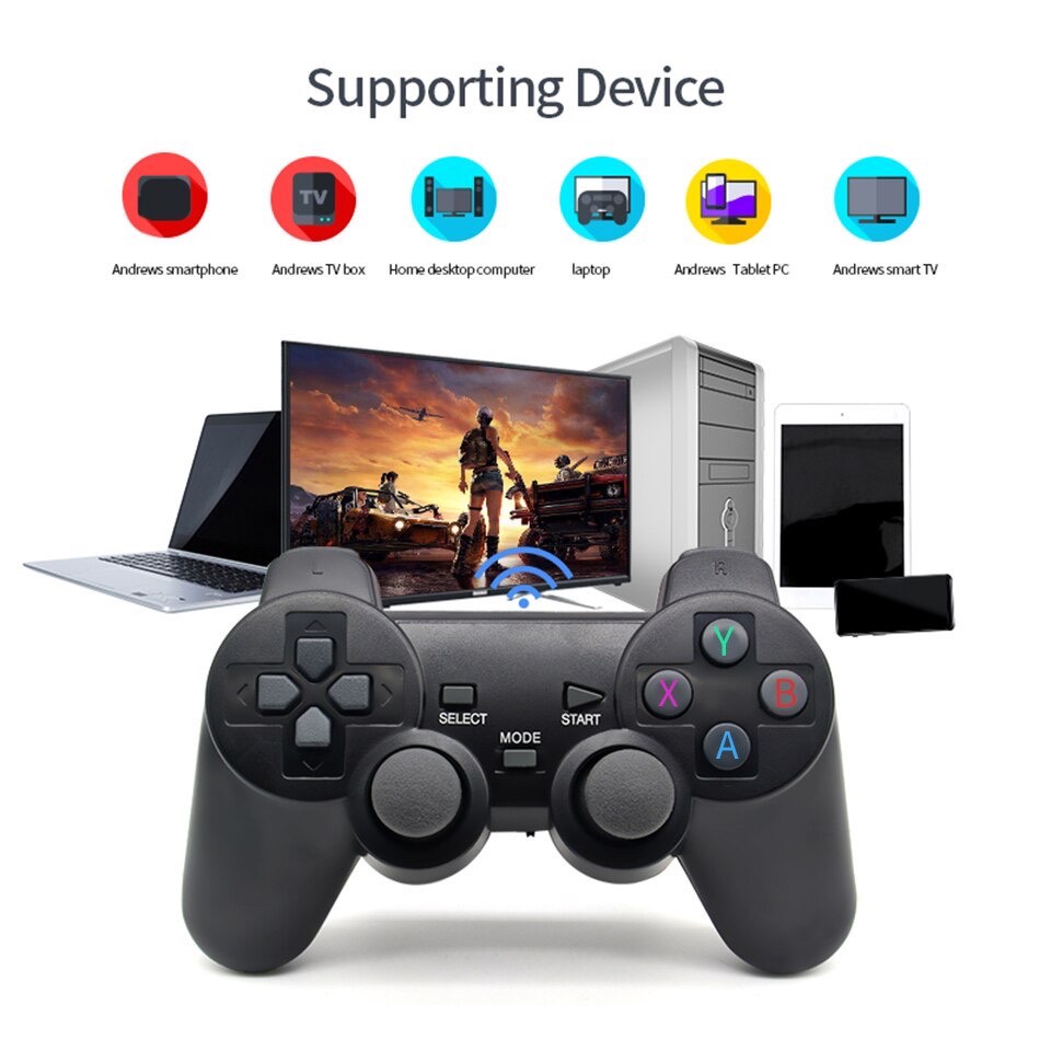 Tay cầm chơi game không dây bluetooth cho PC, điện thoại giá rẻ hỗ trợ rung chơi cực chất FO3/ FO4.