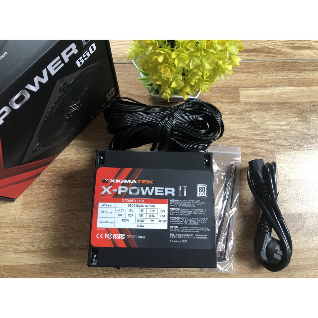 Nguồn máy tính Xigmatek X-POWER III 650 - 600W EN45990, Chính Hãng Mai Hoàng Phân Phối , Bảo Hành 3 Năm