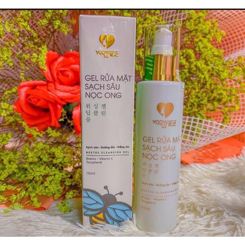 Sữa rửa mặt, gel rửa mặt nọc ong Yody White Phương Anh  150ml