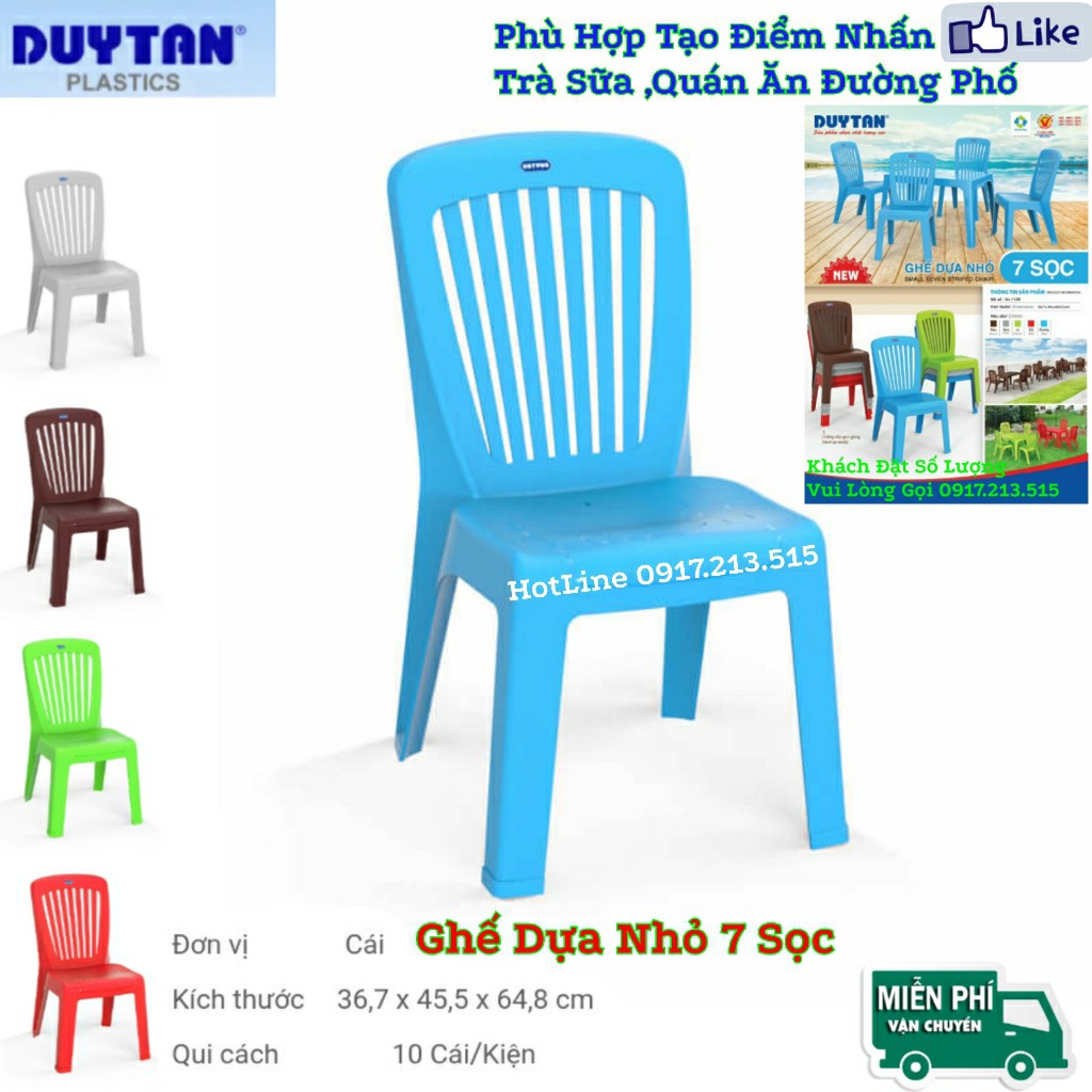 Ghế dựa nhỏ 7 sọc nhựa Duy Tân