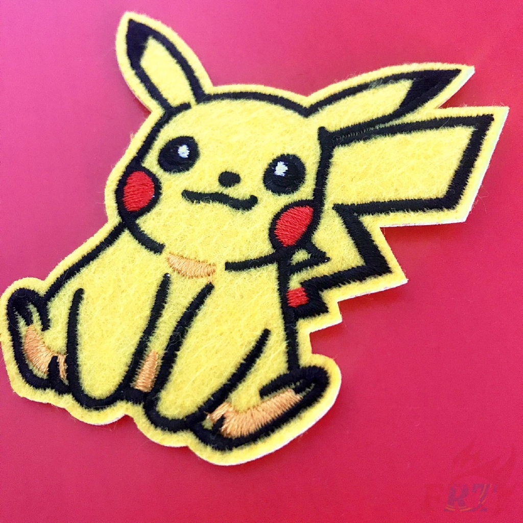 Miếng vải thêu dán lên quần áo kiểu dáng Pikachu dễ thương