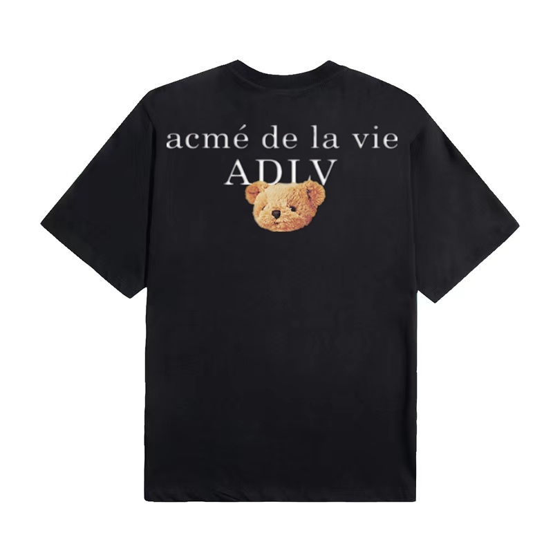 Áo Thun Cotton Tay Ngắn Dáng Rộng In Hình Chú Gấu May Mắn Thời Trang Cho Cặp Đôi