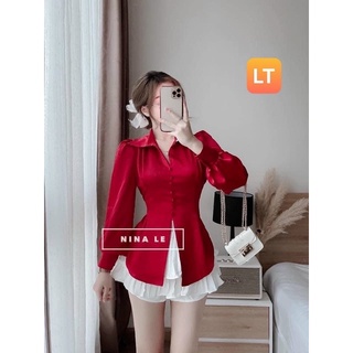 Sơ mi lụa cột eo siêu hot ( có hình thật )