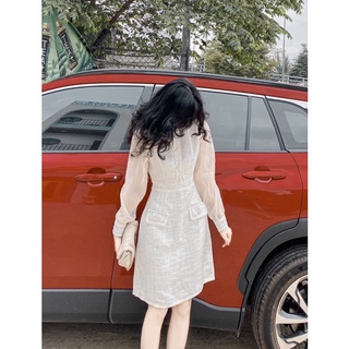 Váy dạ phối tay tơ bồng