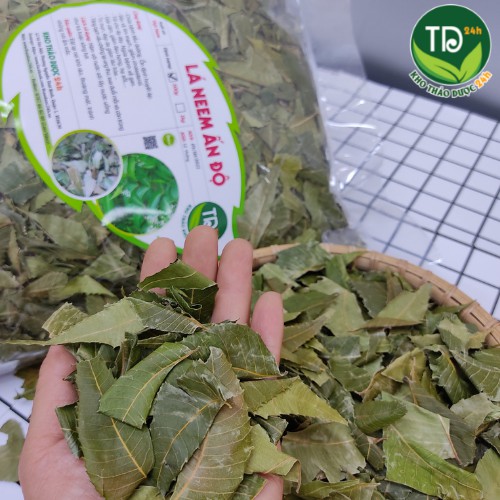 Lá neem Ấn Độ sấy khô (cây xoan Ấn Độ), cây vạn năng cho sức khỏe con người [250 gr - 1kg] I Kho thảo dược 24h