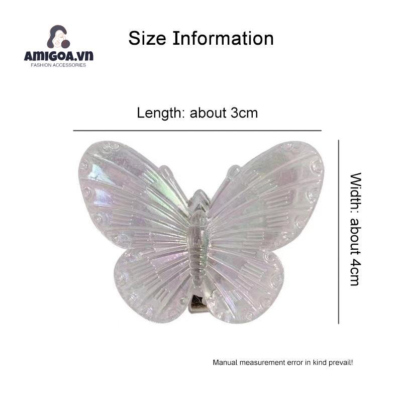 Kẹp Tóc Hình Bươm Bướm Nhiều Màu Xinh Xắn Cho Nữ