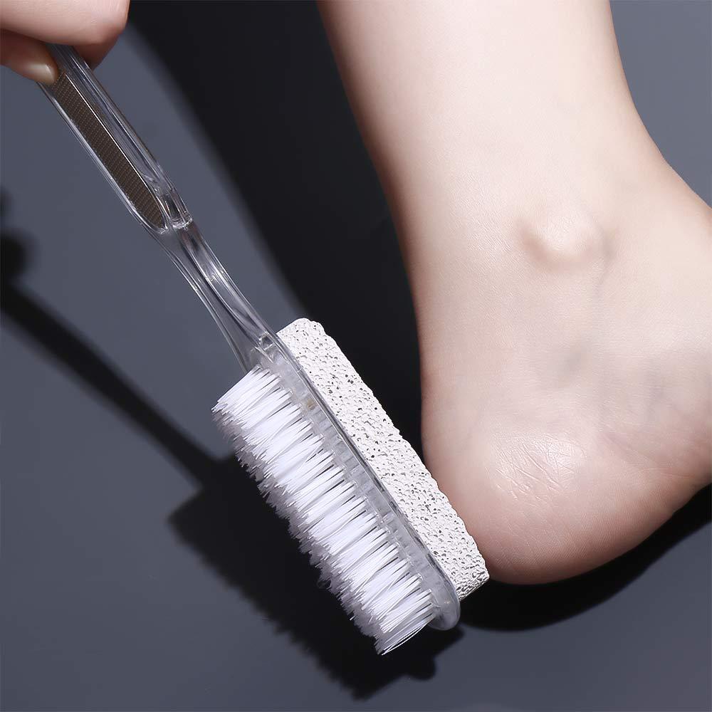 Bàn Chải Làm Sạch Bàn Chân Tẩy Tế Bào Chết Mát Xa 4 Trong 1 Đa Năng