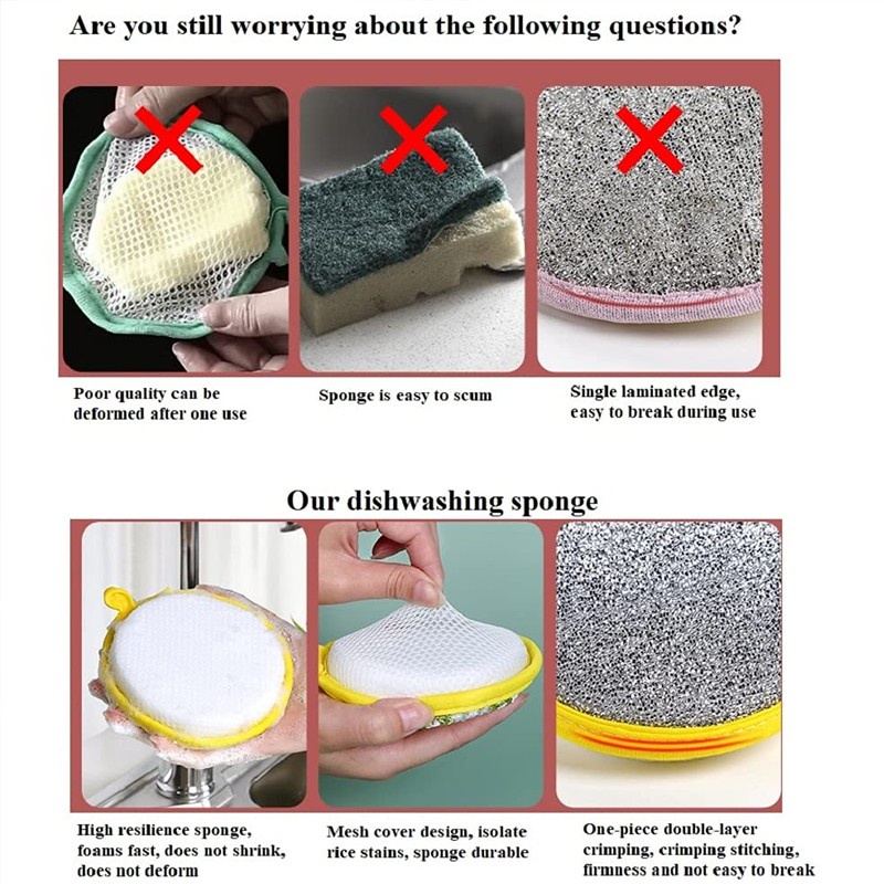 Miếng Bọt Biển Rửa Chén Hai Mặt Tiện Dụng