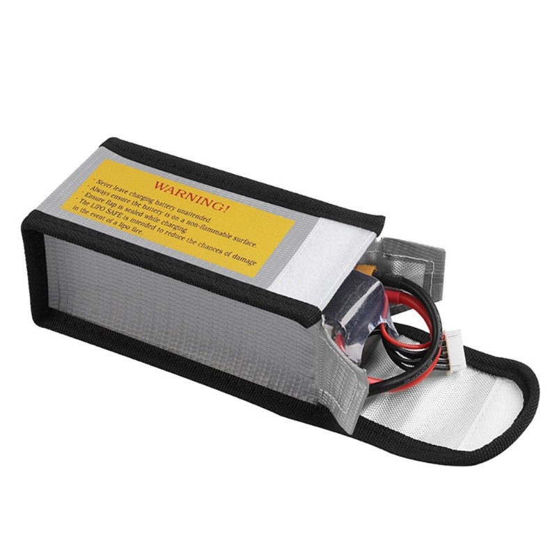 Bộ 2 Túi Đựng Lipo An Toàn Chống Cháy Nổ 125x64x50 mm