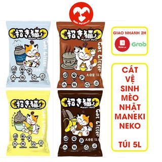 Cát Vệ Sinh Cho Mèo Cát Nhật Maneki Neko Túi 5L - Miki Petshop