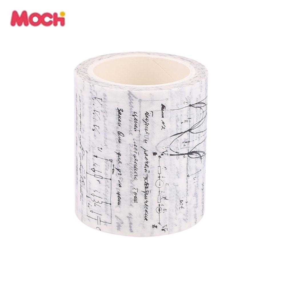 Băng dính Washi bằng giấy 50mm in hoạ tiết độc đáo dùng trang trí tiện dụng