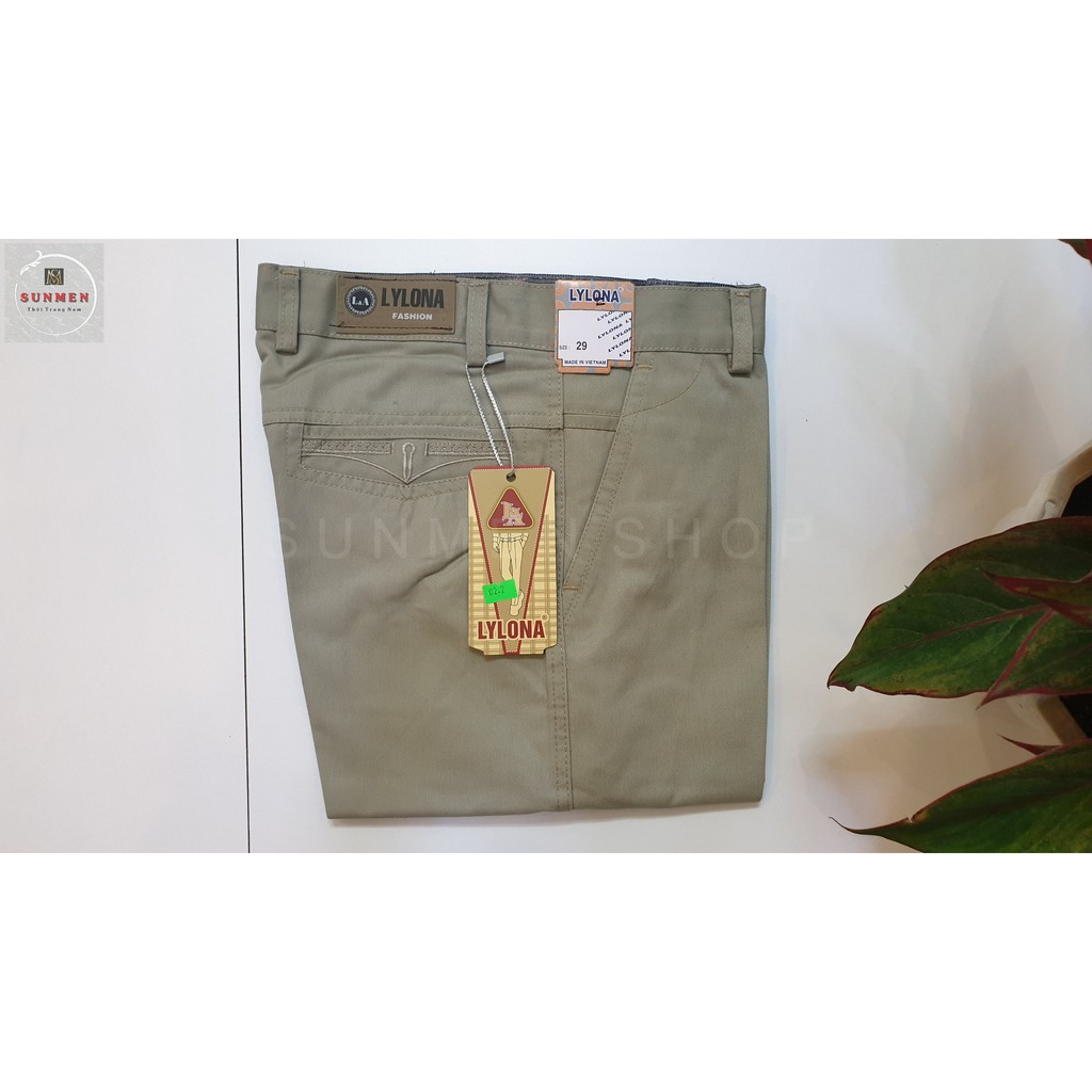 [HCM]Quần Dài Kaki Nam Trung Niên Chất Dày Form Rộng Ống Suông Dành Cho Công Sở Thanh Lịch SUNMEN Size Từ 28 - 35