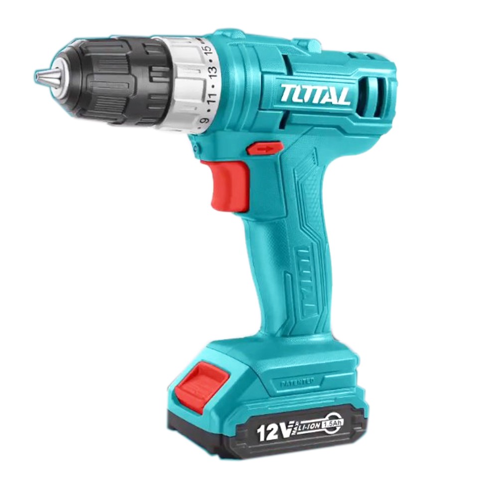 Máy Khoan Bắt Vít Siết Vít Cầm Tay Dùng Pin Sạc 12V TOTAL TDLI1211 Bao Gồm Pin Sạc 12V và Sạc
