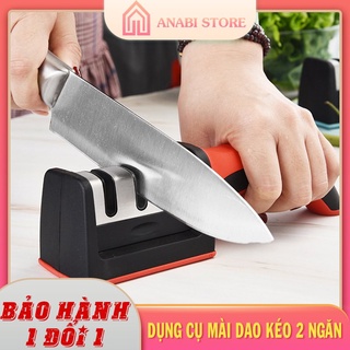 Dụng Cụ Mài Dao Kéo 2 Cấp Độ Cầm Tay - Đồ Mài Dao Nhanh Tiện Lợi Anabi