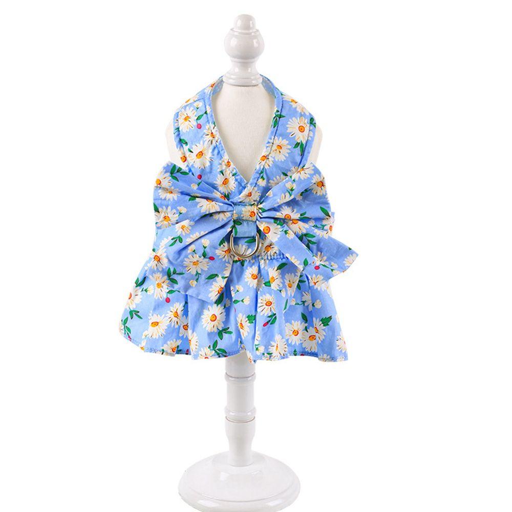 [COD] 1 Vòng Đeo Cổ Họa Tiết Hoa / Kẻ Ô / Nơ Kèm Dây Dắt Thú Cưng Đi Dạo