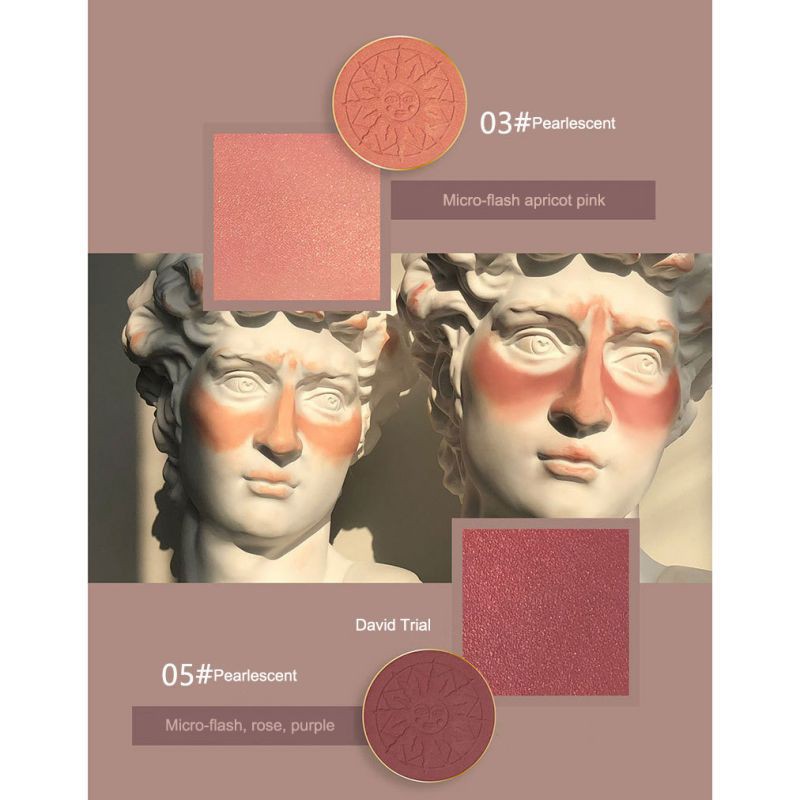 Phấn má hồng không thấm nước màu lâu trôi GUICAMI