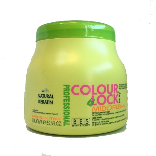 Hấp dầu tóc khóa màu chuyên nghiệp Bes Lock Colour Midopla Mask 1000ml