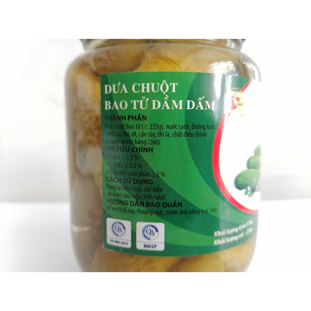 [515g BABY CUCUMBER] DƯA CHUỘT BAO TỬ NGÂM GIẤM [VN] TÂN MAI Pickled Baby Cucumber (tmth-hk)