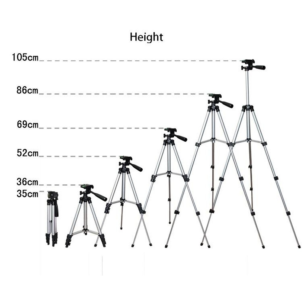 Chân máy ảnh Tripod 3110 cho máy ảnh, điện thoại