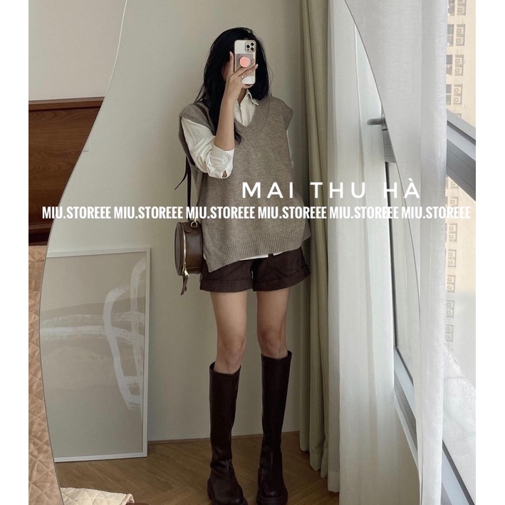 [ẢNH THẬT] ÁO GILE LEN XẺ TÀ | BigBuy360 - bigbuy360.vn