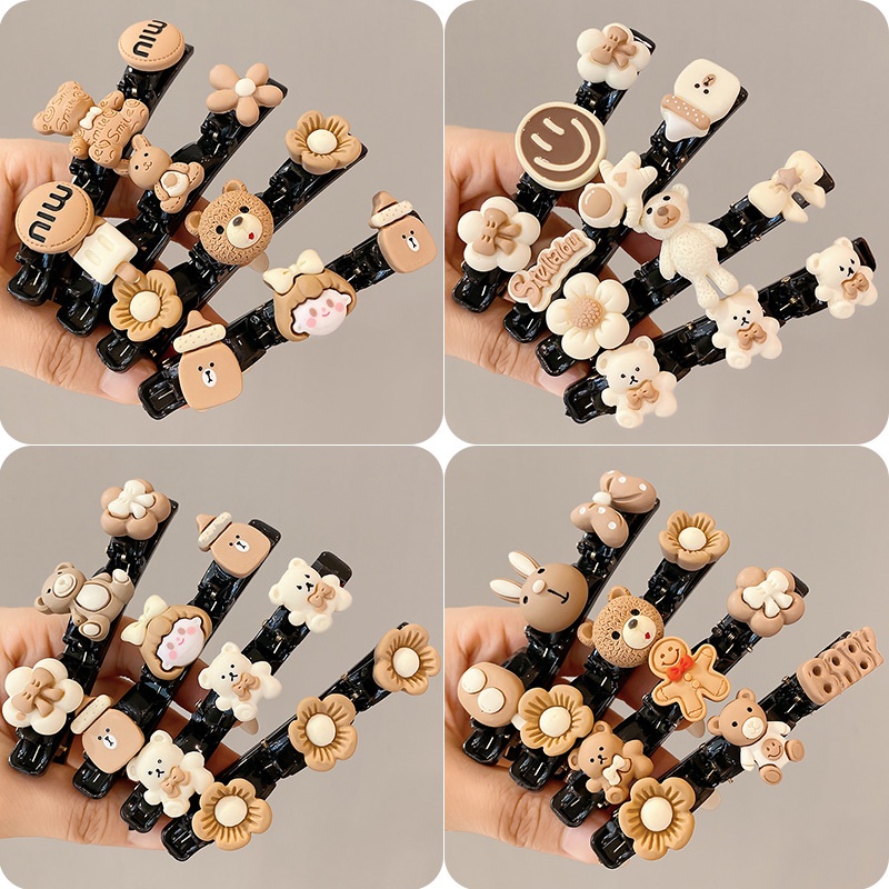 Kẹp Tóc Chống Trượt Đính Nơ Dễ Thương Cho Bé Gái