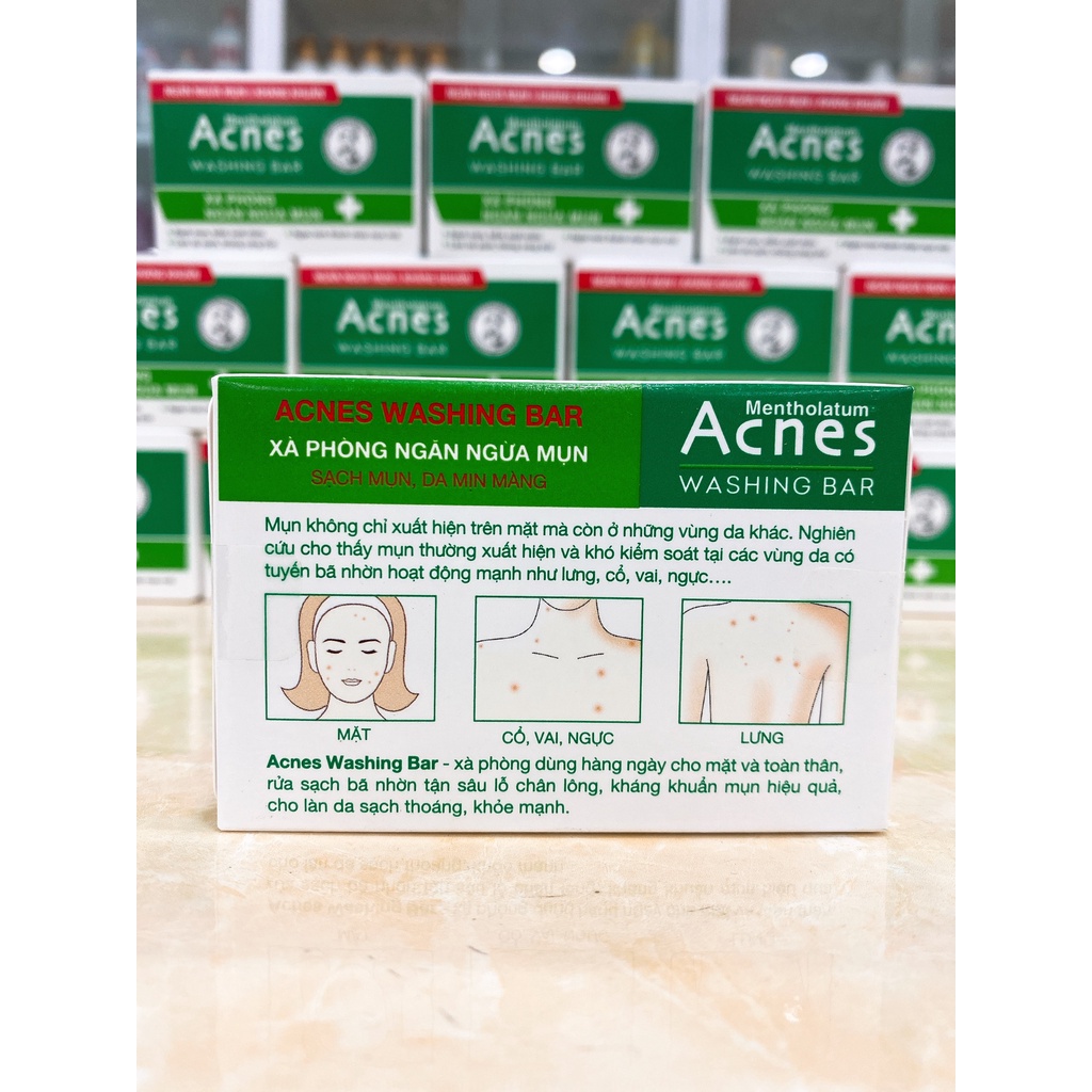 Xà Phòng Ngăn Ngừa Mụn Acnes Washing Bar Cho Da Mặt Và Toàn Thân 75g
