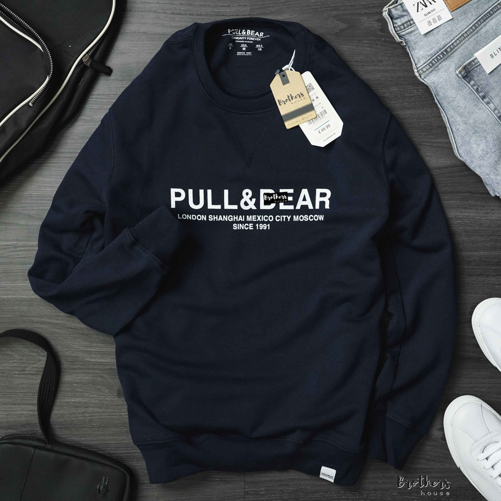 Áo tay dài Pull&Bear chất nỉ đẹp xịn