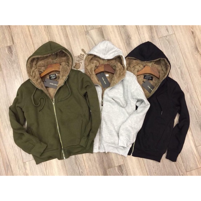 Áo nỉ lot lông Zara man