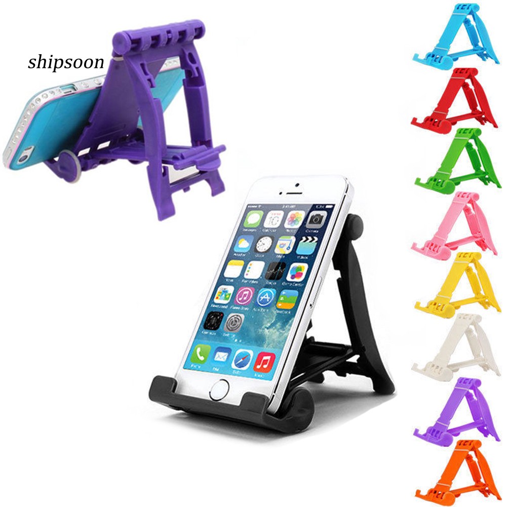 PB-Universal Desktop Foldable Cell Phone Stand Wheel Holder for Samsung iPhone GPS