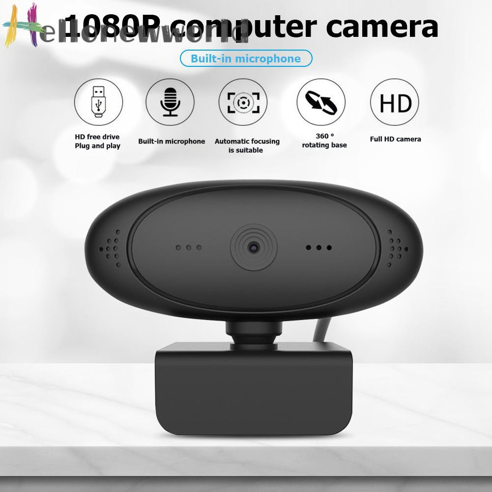 Hellonewworld C2 2MP 1080P Full HD Webcam Built-in Microphone USB Driver Free Web Camera