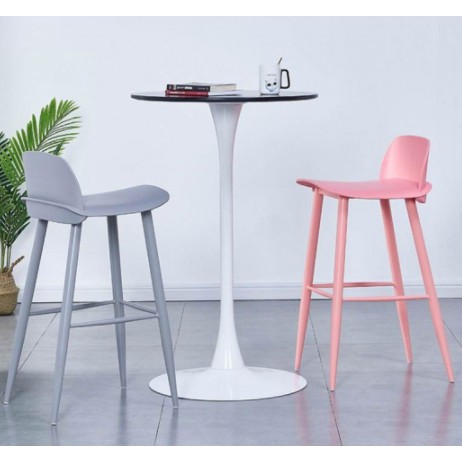 Bàn bar Tulip mặt gỗ chân sắt sơn tĩnh điện