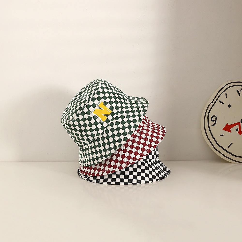 Mũ Ngư Dân Che Nắng Đi Biển Ngoài Trời Bằng Da Họa Tiết Chữ Dễ Thương Cho Bé