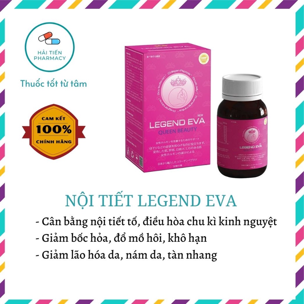 Nội Tiết Tố Legend Eva cải thiện sức khỏe, hỗ trợ cải thiện nội tiết tố, tăng cường sinh lý nữ