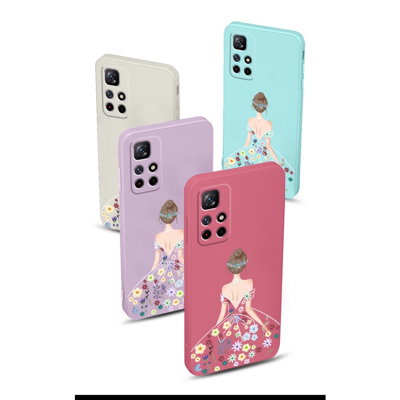Ốp Điện Thoại TPU Silicon Mềm Họa Tiết Hoa Xinh Xắn Có Dây Đeo Cho Redmi 10 Redmi 9 Redmi 8 Redmi 7