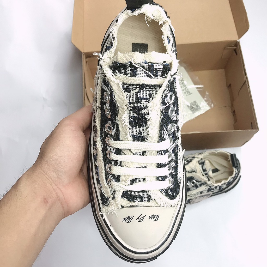 Giày sneaker xVESSEL dior đế trắng style rách cao 3,5-4cm 1.1 Jinx Store