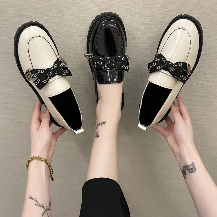 [ Mã 66CBSALE giảm 30K đơn 200K] Giày búp bê đế bằng mũi tròn đính nơ xinh xắn dành cho nữ | BigBuy360 - bigbuy360.vn