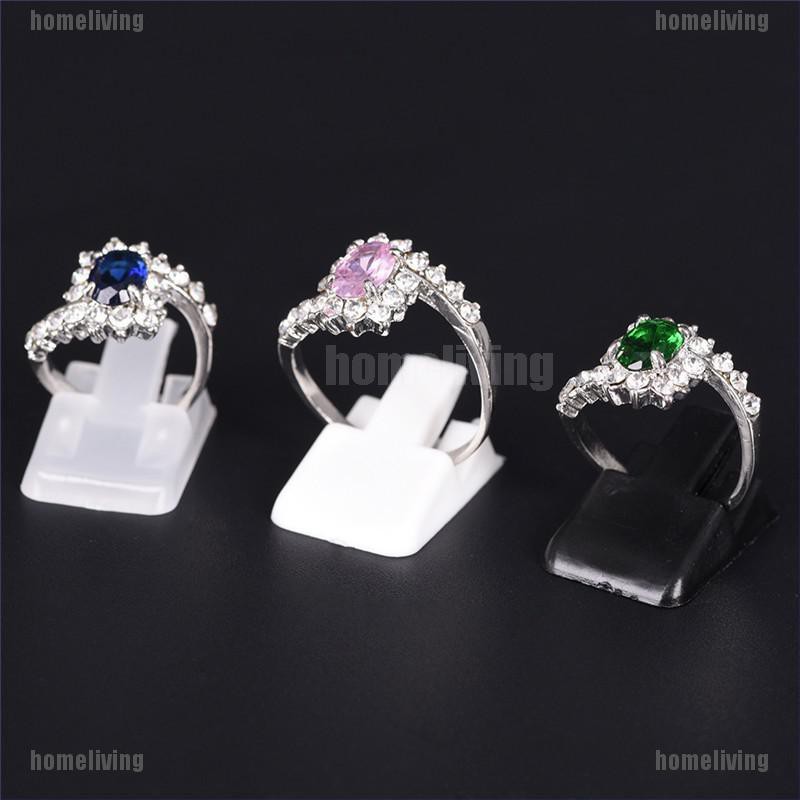 Bộ 10 Giá Đỡ Trưng Bày Nhẫn Bằng Nhựa Mờ