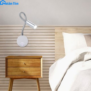 Đèn Led đọc sách chiếu tranh gắn tường phòng ngủ phòng khách Led 3W 220V Ngân Tin (Kèm dây điện dài 2M & phích cắm)