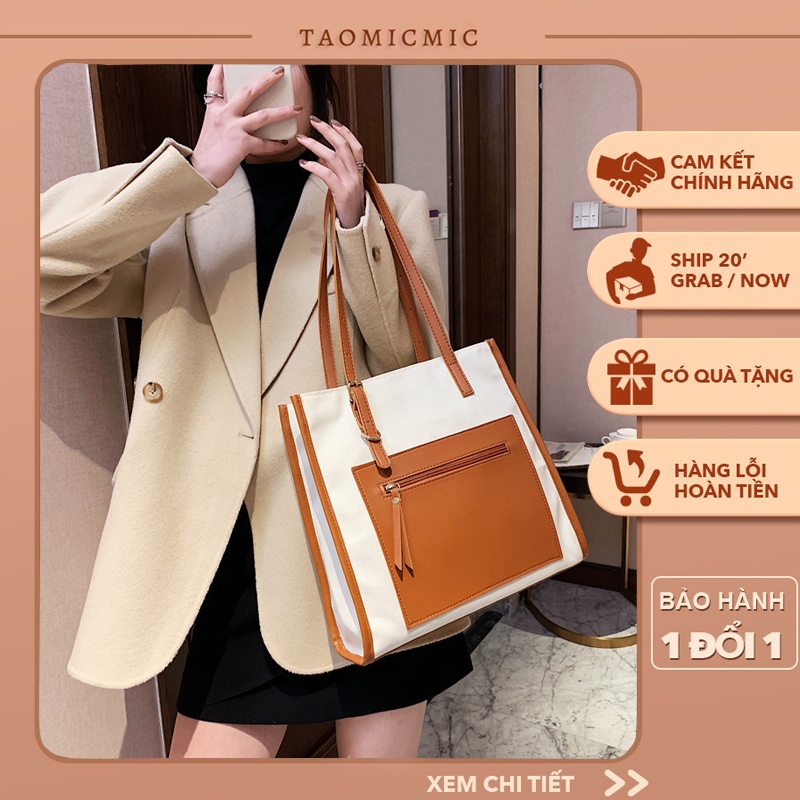 Túi xách nữ túi tote da đeo chéo đẹp thời trang công sở cao cấp TAOMICMIC MSP050