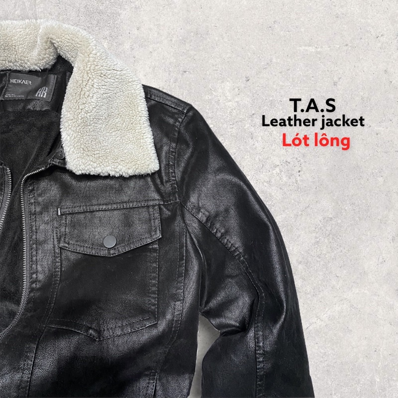 áo da cổ lót lông 622